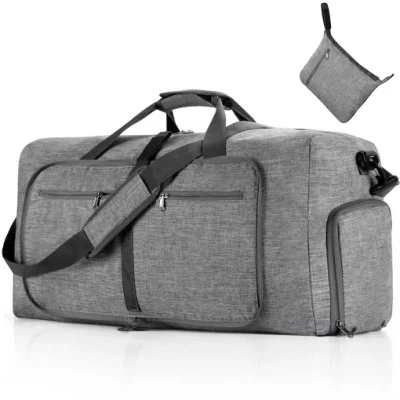 En gros 65L étanche pliant Portable Sport sac de voyage en plein air week-end nuit en Nylon grande capacité Fitness sac polochon